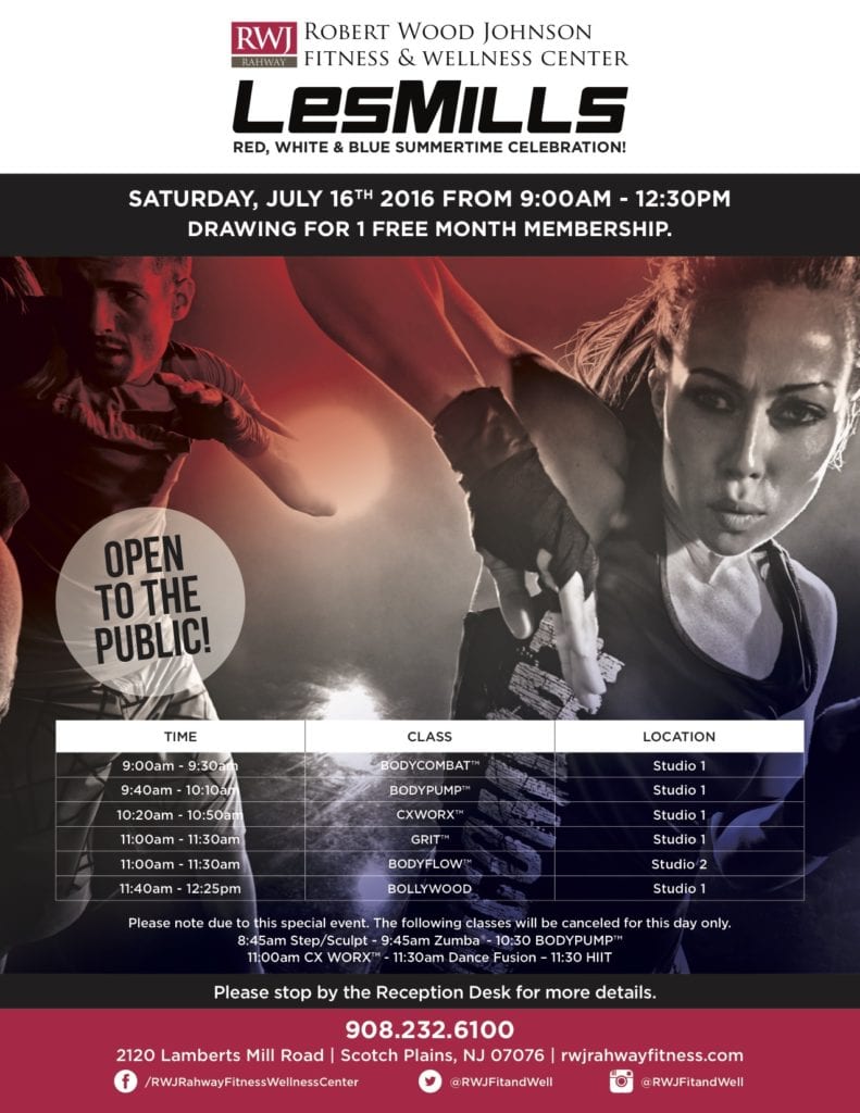 Rahway Les Mills Launch July 2016