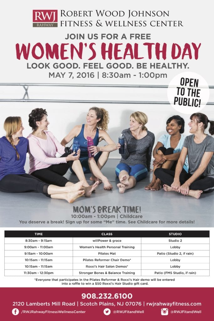 FREE Women's Health Day Saturday, May 7! - RWJ Fitness and