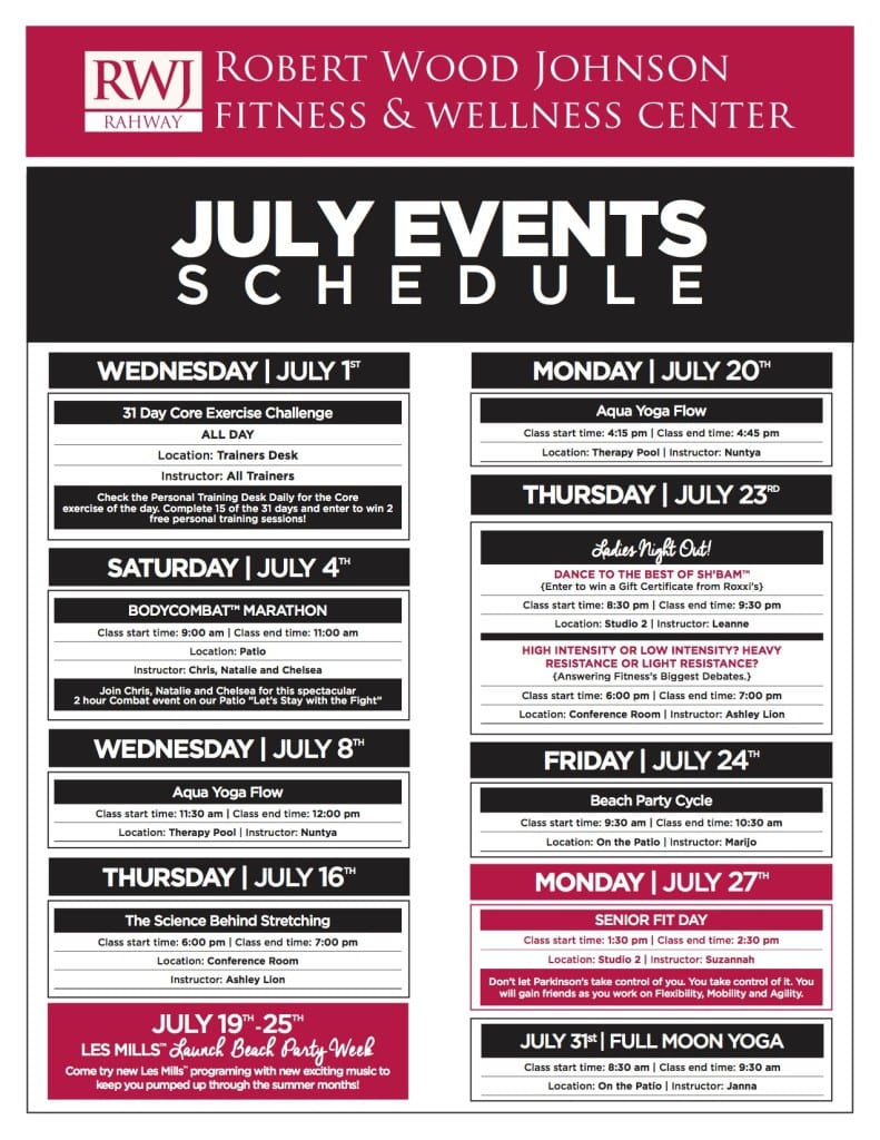 Scotch Plains July 2015 Events