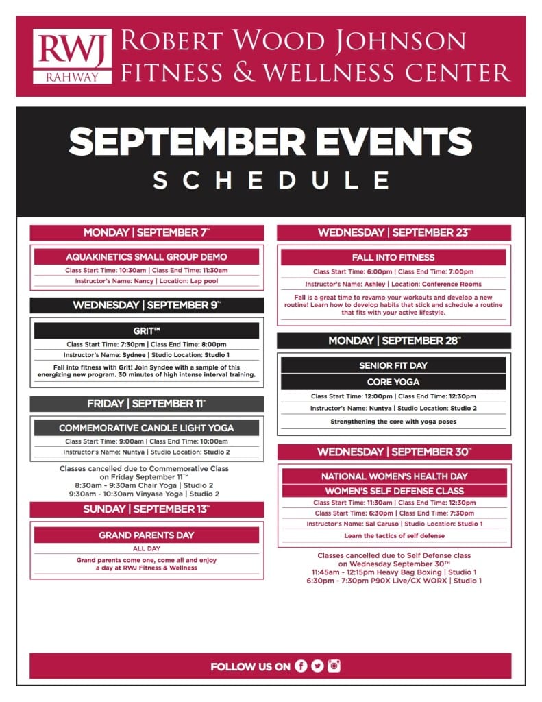 Scotch Plains September 2015 Events